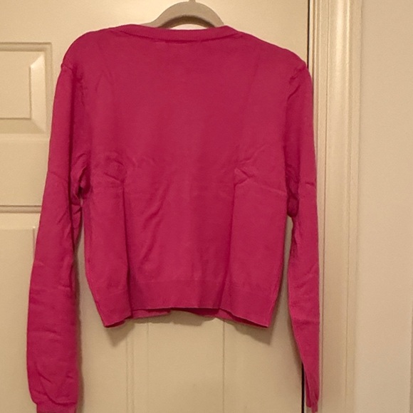 GAP Phoebe Pink Cashsoft Crew Neck Cardigan/NWT/M - Picture 12 of 12